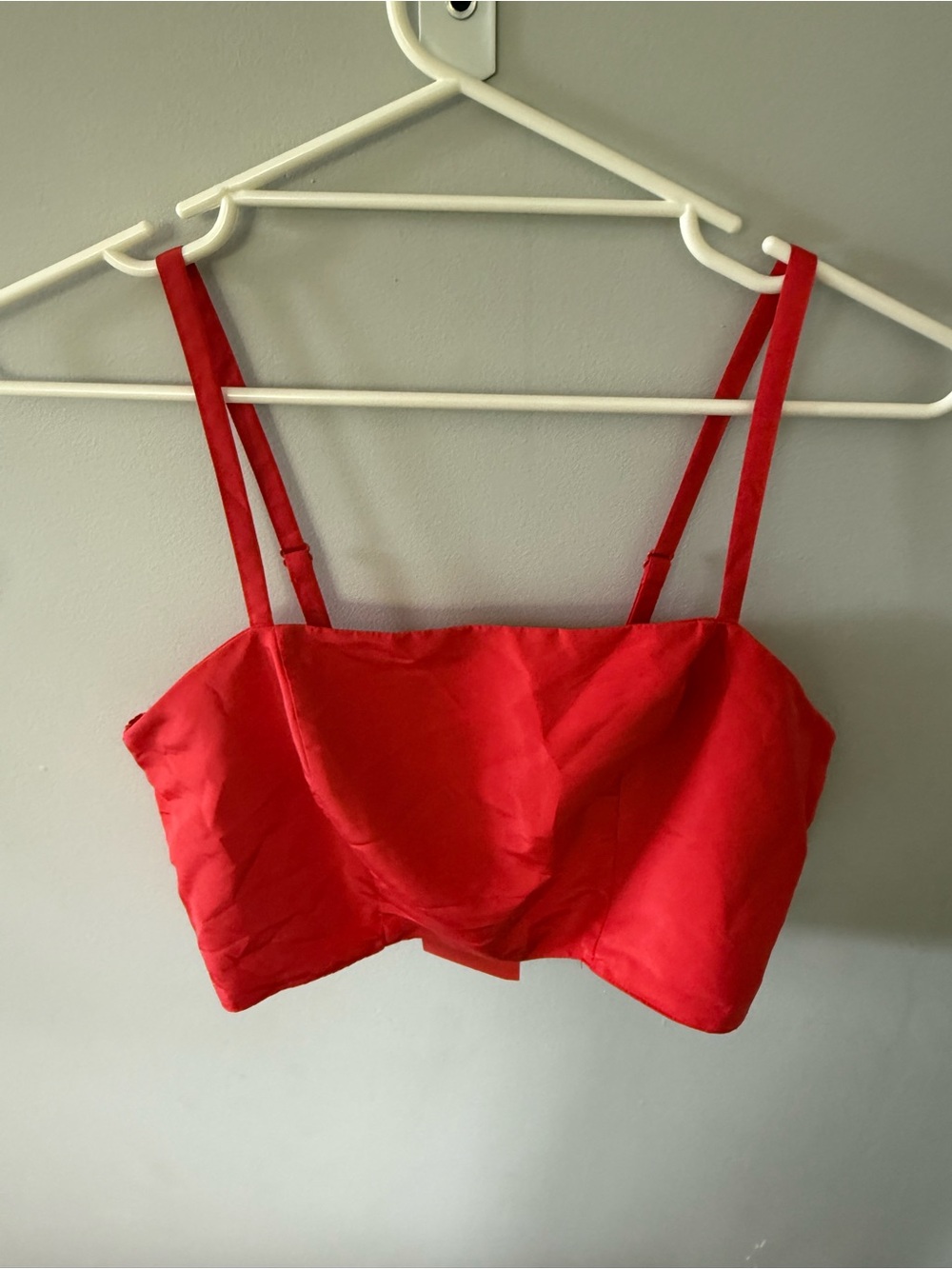 Old Navy Red Satin Crop Bralette